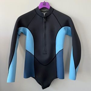 Billabong Custom Longsleeve 2mm Black/Blue Springsuit